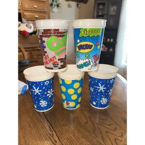 Pizza Hut Cups 5 Vintage 90s  Retro Memories